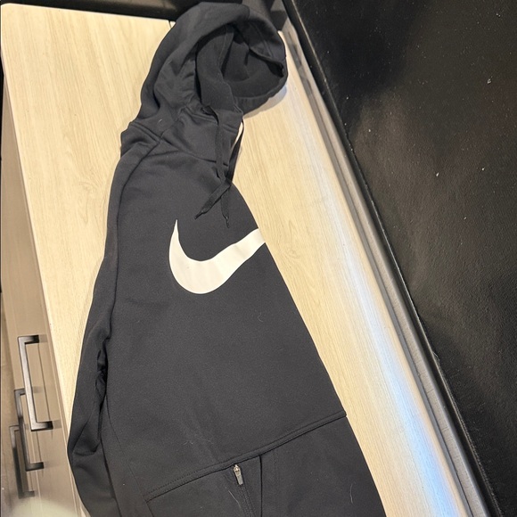 Nike Black Sweatshirt with White Swoosh - Picture 4 of 5
